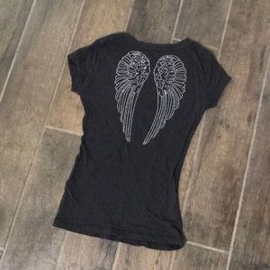 Aeropostale black angel wing shirt